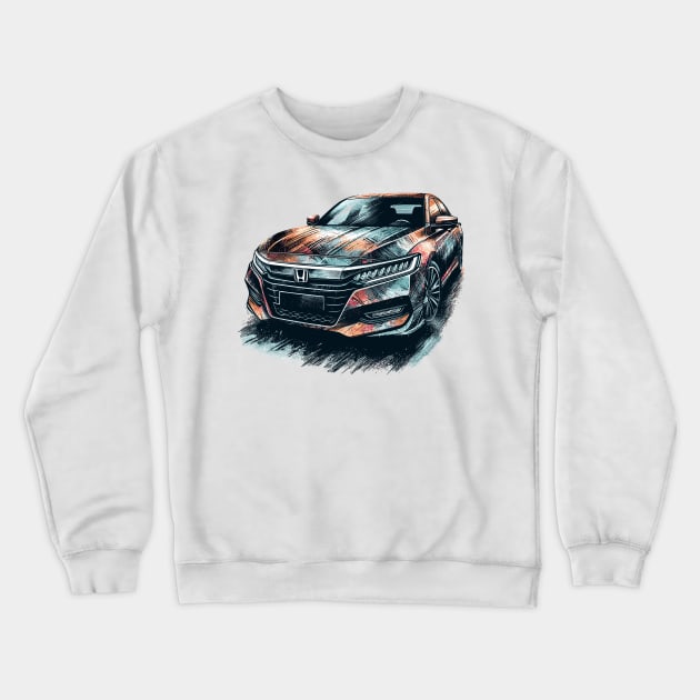 Honda Accord Crewneck Sweatshirt by Vehicles-Art